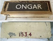 London Underground 1962 Tube Stock DESTINATION BOX, a complete unit that would have been fitted