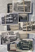 From the David Harvey Photographic Archive: a box of 1,100+ b&w, postcard-size PHOTOGRAPHS of