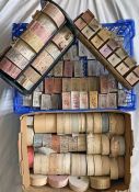 Quantity (130+) of TICKET PACKS & ROLLS (130+) & TICKET RACKS (2) comprising c30 Ultimate rolls (