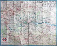 1938 (copyright 1934) London Transport quad-royal POSTER MAP 