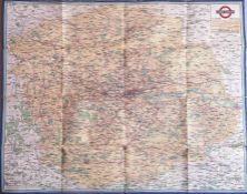 1934 London Transport quad-royal POSTER MAP 