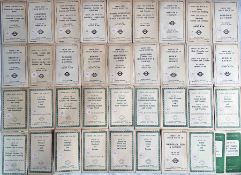 Quantity (37) of early post-war London Transport Green Line Coaches TIMETABLE LEAFLETS for