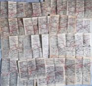 Large quantity (18) of 1883-1908 London Underground MAPS: The 