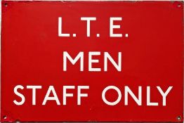 London Transport ENAMEL SIGN 