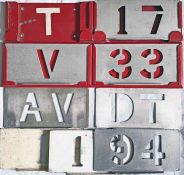 Selection (10 items) of London Transport bus garage allocation items comprising 2 x STENCIL HOLDERS,