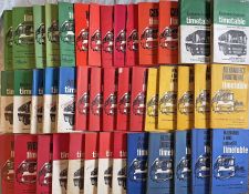 Large quantity (42) of 1960s/70s Scottish bus TIMETABLE BOOKLETS from SMT, Scottish Omnibuses, W