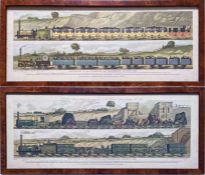 Pair of 1894 COLOUR LITHOGRAPH PRINTS 