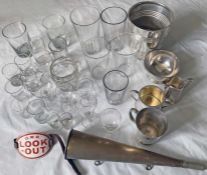 Quantity (32 items) of Great Western Railway (GWR) items comprising 25 assorted GLASSES and 5