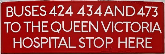 London Transport bus stop enamel G-PLATE 