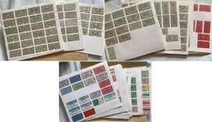 Large quantity (c650) of RAILWAY TICKETS (Edmondson card type) in 3 folders, loose-mounted,