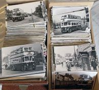 From the David Harvey Photographic Archive: a box of 1,200+ b&w, postcard-size PHOTOGRAPHS of