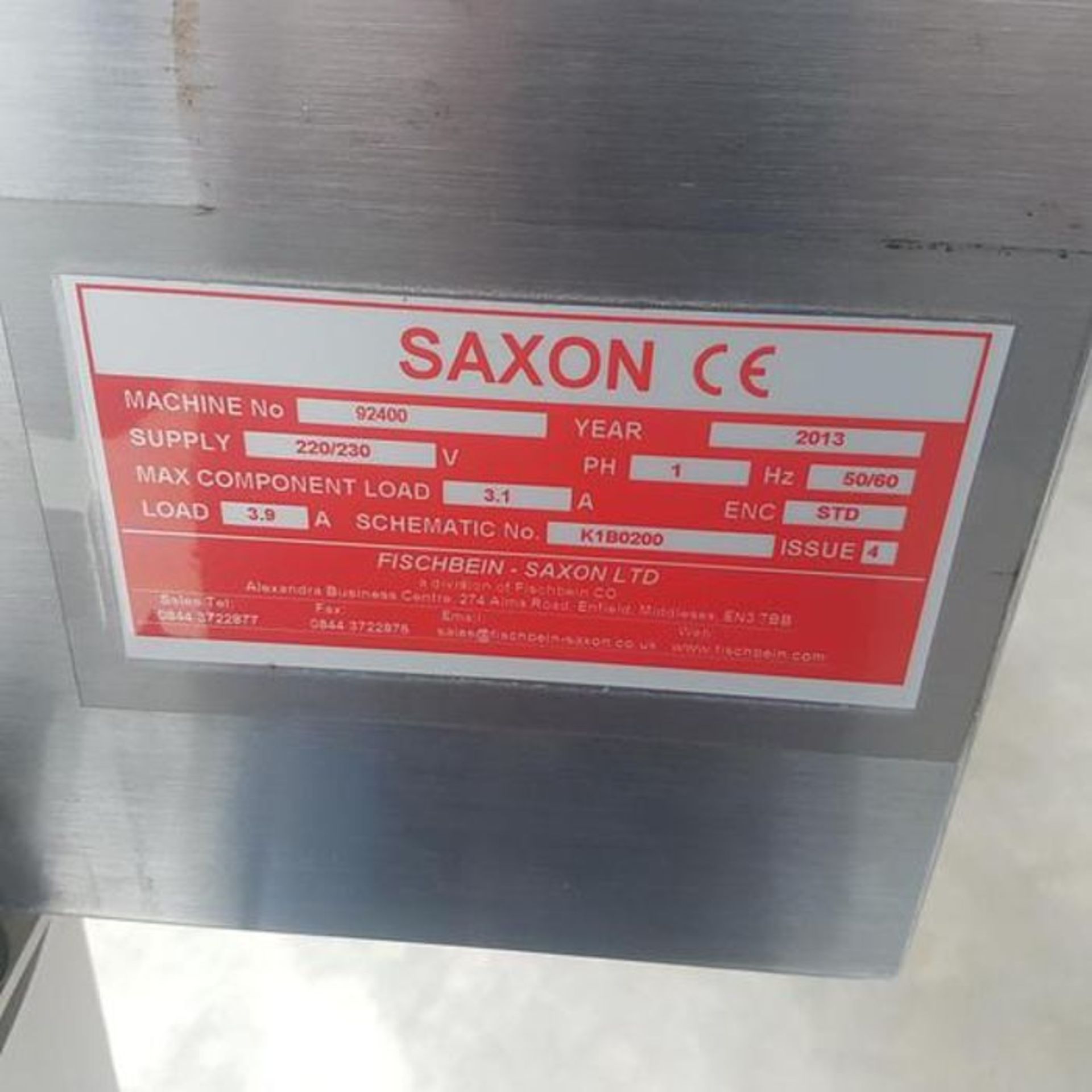 FISCHBEIN SAXON BAG SEALER - Image 3 of 4