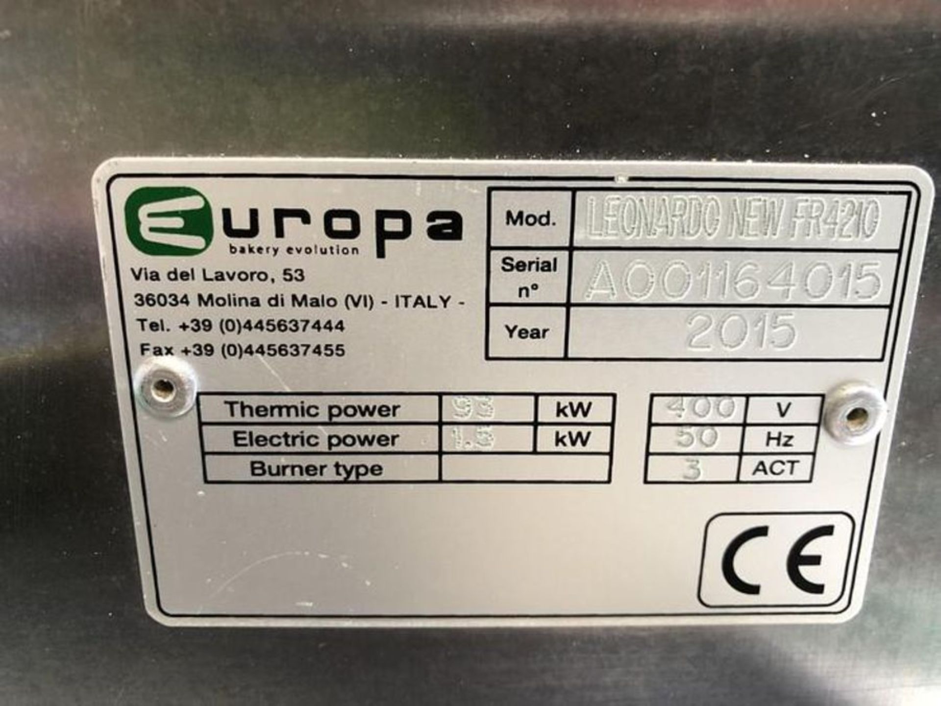EUROPA STONE BAKE OVEN - Image 3 of 3