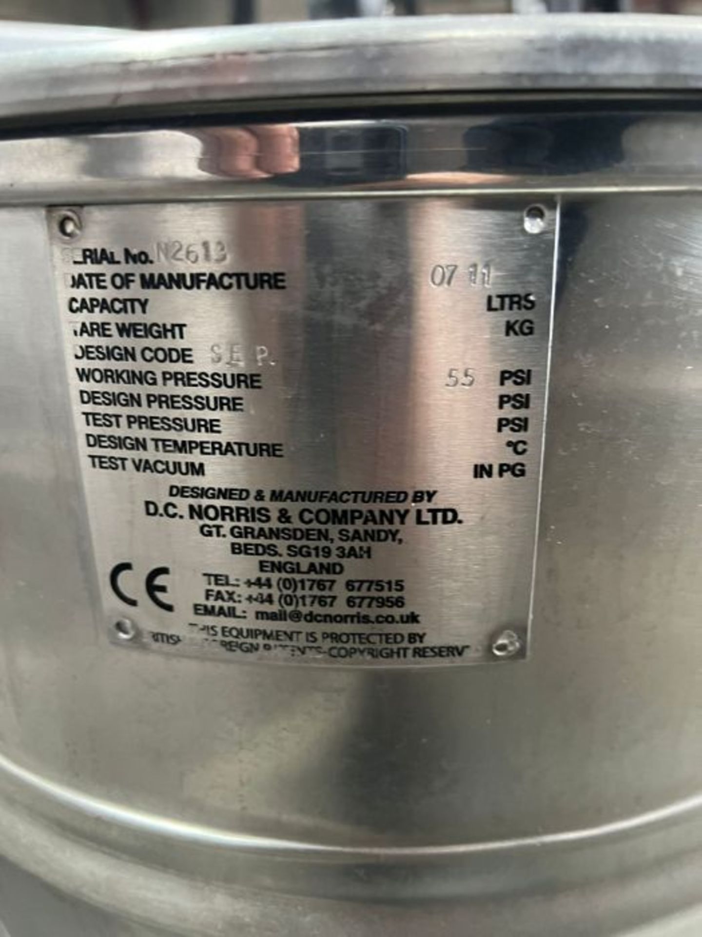 DC NORRIS HEATING VESSEL - Image 4 of 5