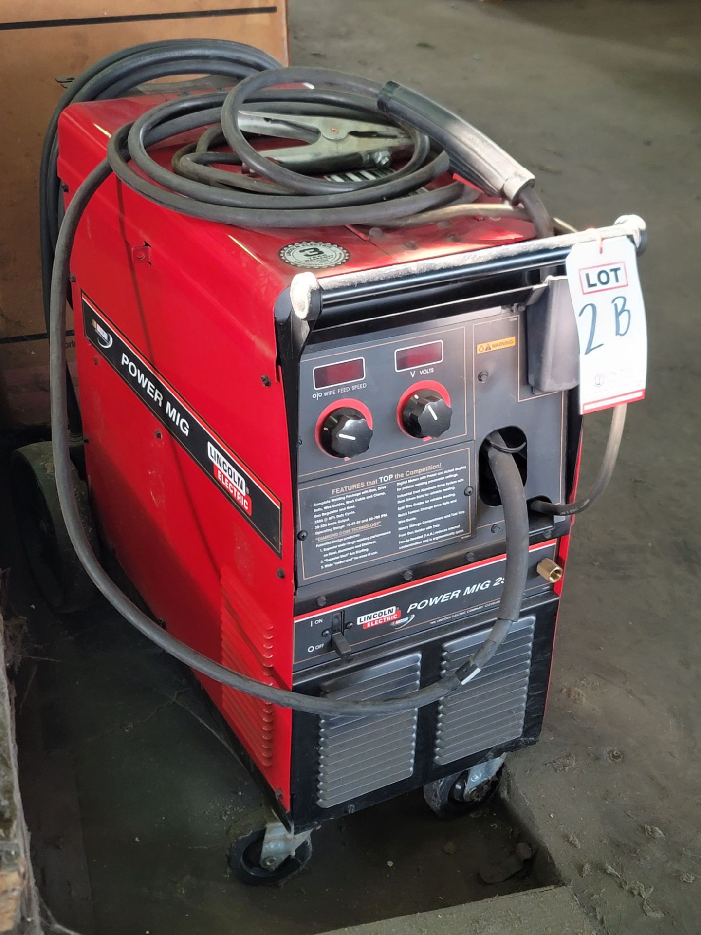 LINCOLN ELECTRIC POWER MIG 255C WELDER, K2416-2, S/N U1050409287