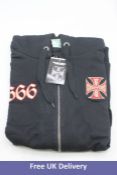 West Coast Choppers Chapel Sleeveless Hoodie, Black, 3XL