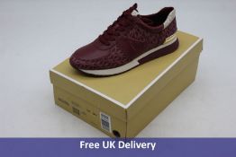 Michael Kors Women's Allie Wrap Trainer Logo Trainers, Dark Red, UK 7
