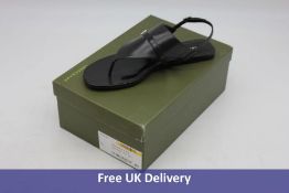 Longchamp Flat Sandals, Black, EU 41