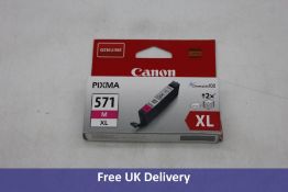 Four Canon CLI-571MXL High Capacity Ink Cartridge, Magenta, Black, Grey And Yellow
