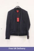 Hugo Boss Men's Extra Slim Fit Jacket in a Striped Wool Blend, Size 50