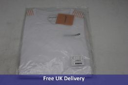 Five McLaren RP Woman's Team T Shirts, White/Orange, UK M