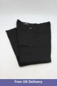Two pairs of Hugo Boss Regular-fit chinos in stretch-cotton gabardine, 36R, 1x Black, 1x Dark Green