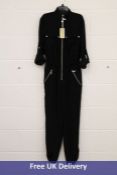 Michael Kors Sporty Zip Jumpsuit, Black, Size S, MF0804Y6BZ