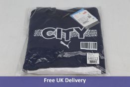 Manchester City Football Core Sweater, Navy, UK 11-12 Years
