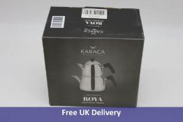 Karaca Roya Tea Pot Set, Silver, Family Size