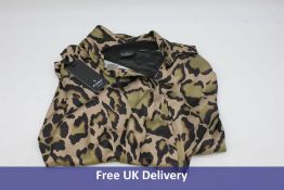 Pinko Spotted Satin Smorzare 29 Shirt, Cream/Beige, UK 8