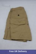 Arket Organic Cotton Shorts, Beige, UK 32R