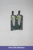 Two Mercer Renaissance Santoku Granton Edge Knife, 7 inch. OVER 18's ONLY