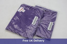 Two LA Linen Polyester Poplin Table Cloth, 51-Inch, Purple