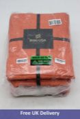 Two Brisko USA Cotton Towel Sets plus Wash Cloth, Rust
