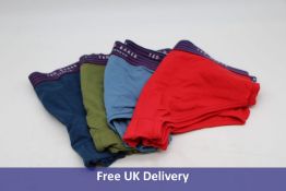 Eight Ted Baker Men's Ventura Modern Briefs Sky Captain RTBC011, Includes 2x Gibraltar Sea, Size M,