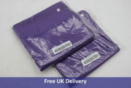 Two LA Linen 10-Pack Polyester Poplin Napkin, 18-Inch, Purple