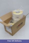 Four Zebra Thermal Transfer Label Rolls, 102mm x 152mm, 76mm Core, 950 Labels per Roll