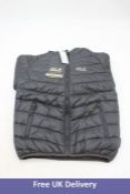 Jack Wolfskin Children's K Zenon Winter Windproof Quilted Jacket, Phantom, Black, UK 5-6