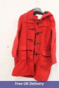 Montgomery Women's Classic Fit Duffle Coat, Red, UK L