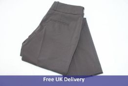 Three Smart Women's Slim Leg Trousers, Dark Brown, 30