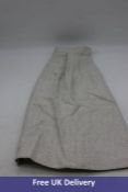 The Fold Blenheim Skirt, Ivory and Silver Grey Tweed, Size 10