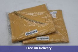 Two LA Linen Polyester Poplin Table Cloth, 58-Inch, Gold