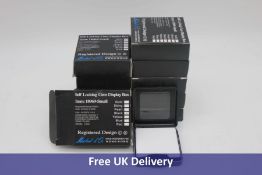 Ten Self-locking Gem Display Boxes, Small, Black