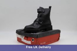 Two RAID Women's Stanley Ankle Boot, UK 7, 1x Black, 1x Ecru. Boxed damaged
