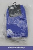 Fourteen Adidas Milano 16 Football Socks, Blue, Size 10/20