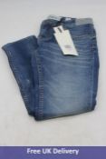 Four Zhrill Women's Jeans Blue, 2x Size 27, 1x Size 28, 1x Size 32