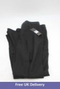 Two items of Scotch & Soda Women's Clothing to include 1x EDIE Tailored Wild Leg Trousers, Black, Si