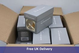 Eighteen packs of HEVEA Yellow/Natural Coloured Rubber Dummy's, 6 Per Pack