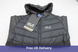 Jack Wolfskin Children's K Zenon Winter Windproof Quilted, Black, Size, EU140