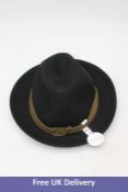 Hutmacher Zapf Ladies Francesca Hat Black, Size 59